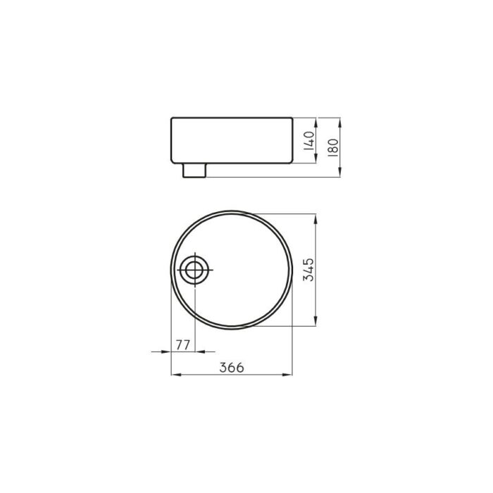 Bacha L244K Tori Apoyo O36 H13.5 Blanco Ferrum 3