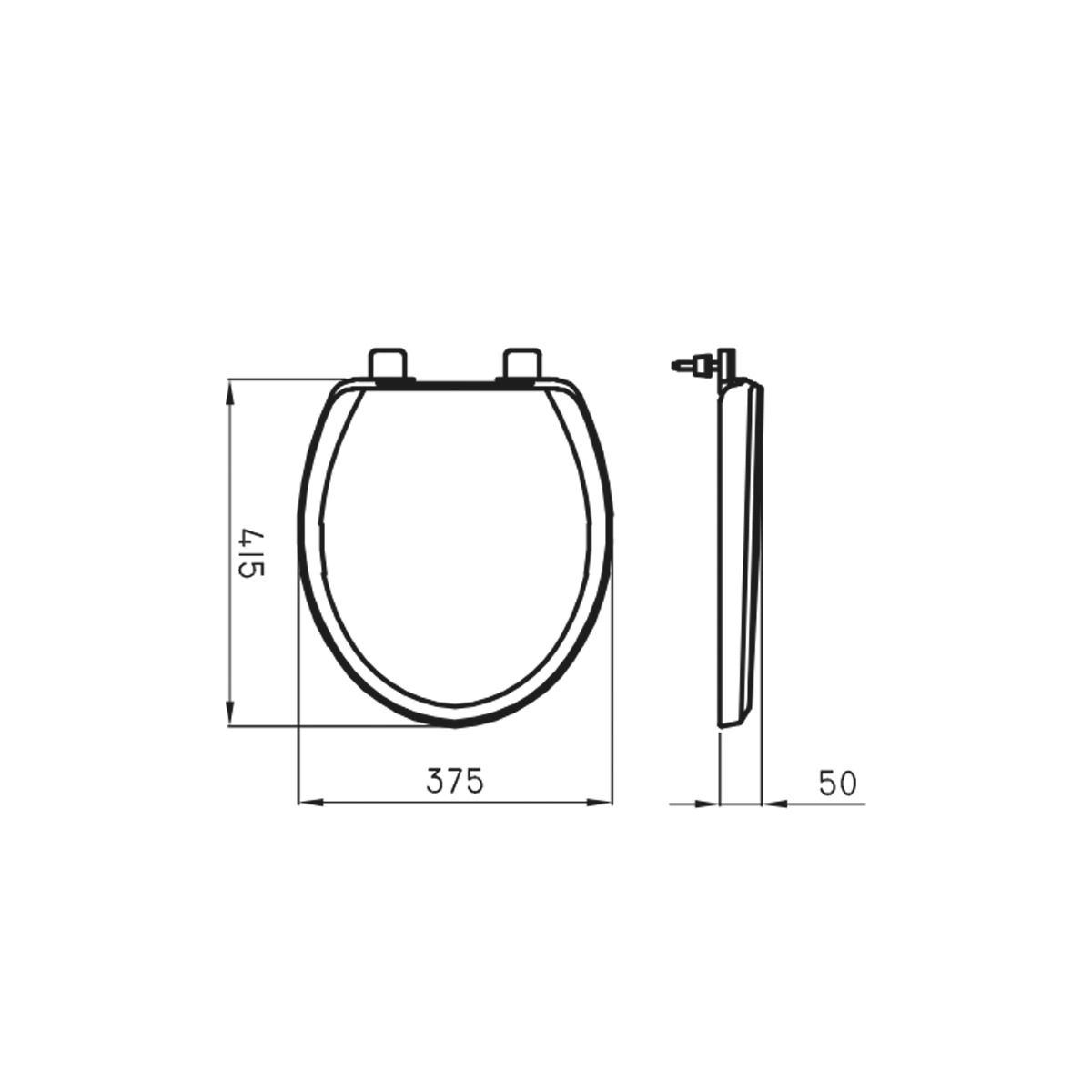 Ferrum Andina TFX Tapa inodoro HDF Hje Nylon 2 Ferrum Andina TFX Tapa inodoro HDF Hje Nylon 2