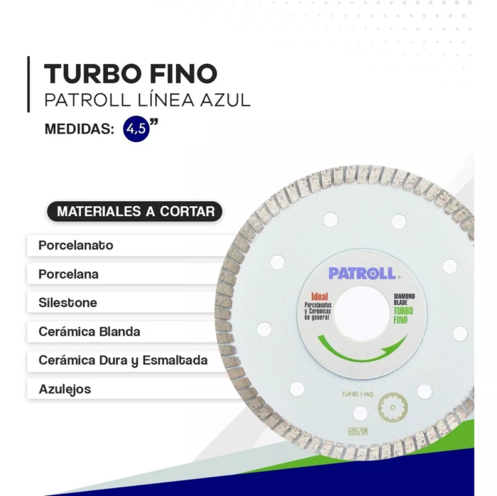 PTF 4.5 Disco corte turbo fino 4.5 3