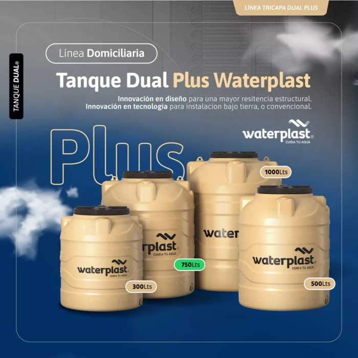 Tanque Tricapa Dual Plus 750lts Waterplast 4