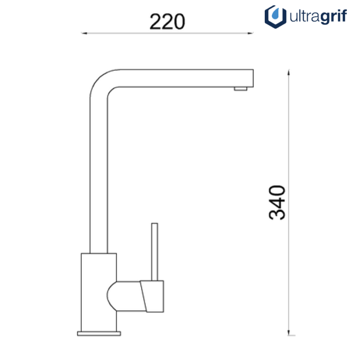 UGB203C02 City Monocomando Cocina Mesada CR Ultragrif 3