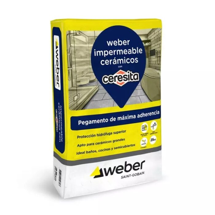 Weber impermeable con ceresita 25kg