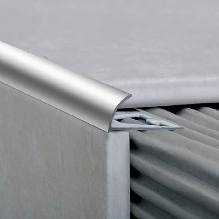 1394 Guardacanto Arco Aluminio 12mm Cromo Deluxe Atrim 2
