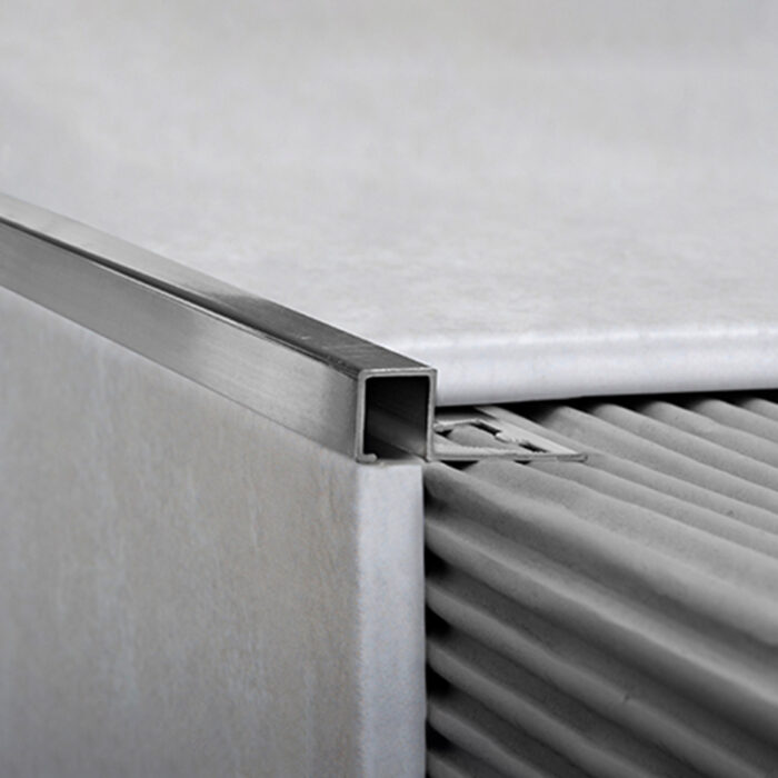3461 Guardacanto Quadra Aluminio 12x10mm Cromo Deluxe Atrim 2
