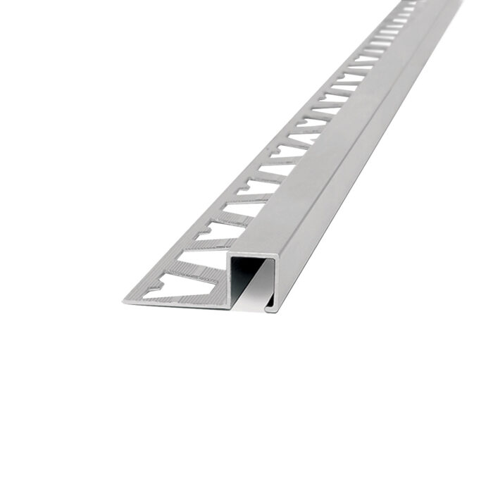 3463 Guardacanto Quadra Aluminio 12x10mm Cromo Mate Atrim 1